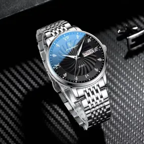 Men`s Luminous Waterproof Watch Quartz Business Wristwatch