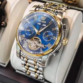 Men's Skeleton Calendar Watch
