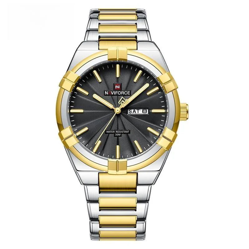 Men's Sports Watches Simple Business Design Waterproof Quartz Wristwatch