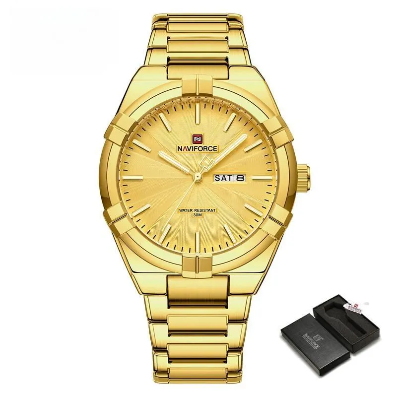 Men's Sports Watches Simple Business Design Waterproof Quartz Wristwatch
