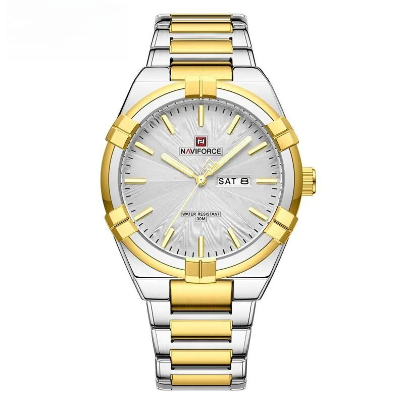 Men's Sports Watches Simple Business Design Waterproof Quartz Wristwatch