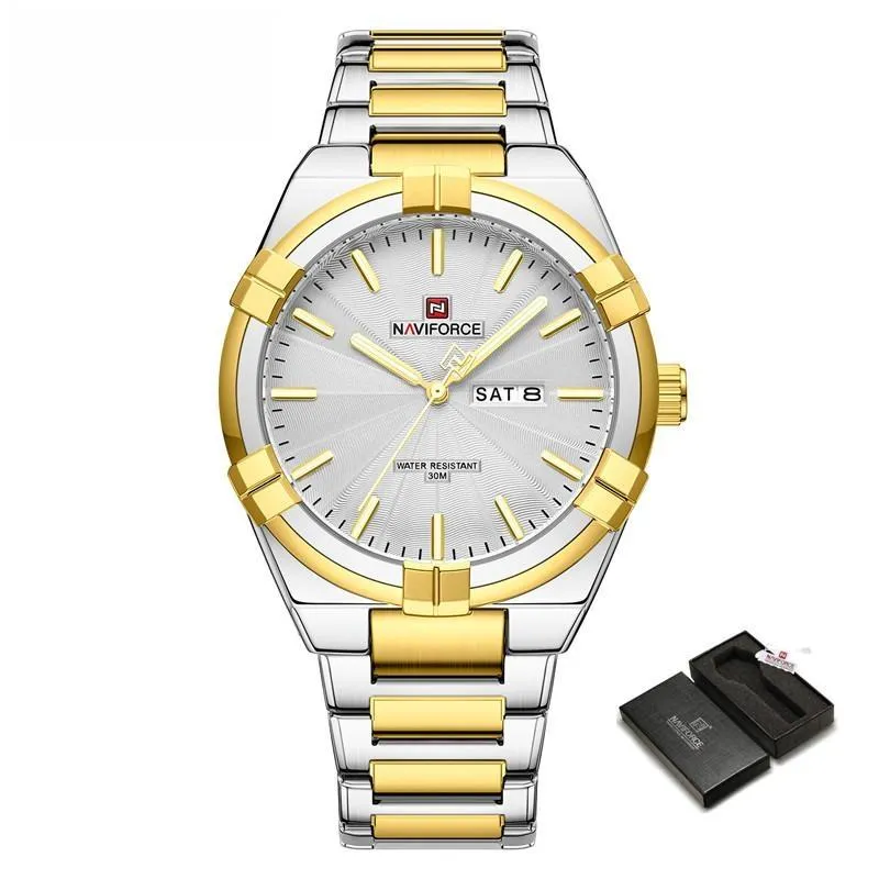 Men's Sports Watches Simple Business Design Waterproof Quartz Wristwatch