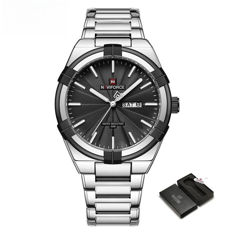Men's Sports Watches Simple Business Design Waterproof Quartz Wristwatch