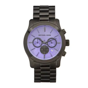 Michael Kors Runway Gunmetal Violet Unisex Watch MK5954