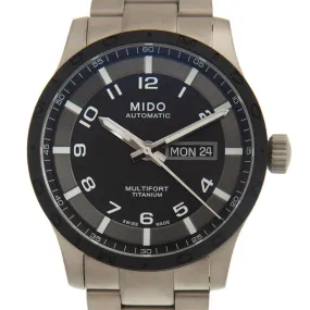 Mido MULTIFORT SERIES Black Dial Unisex Watch M0184304405200