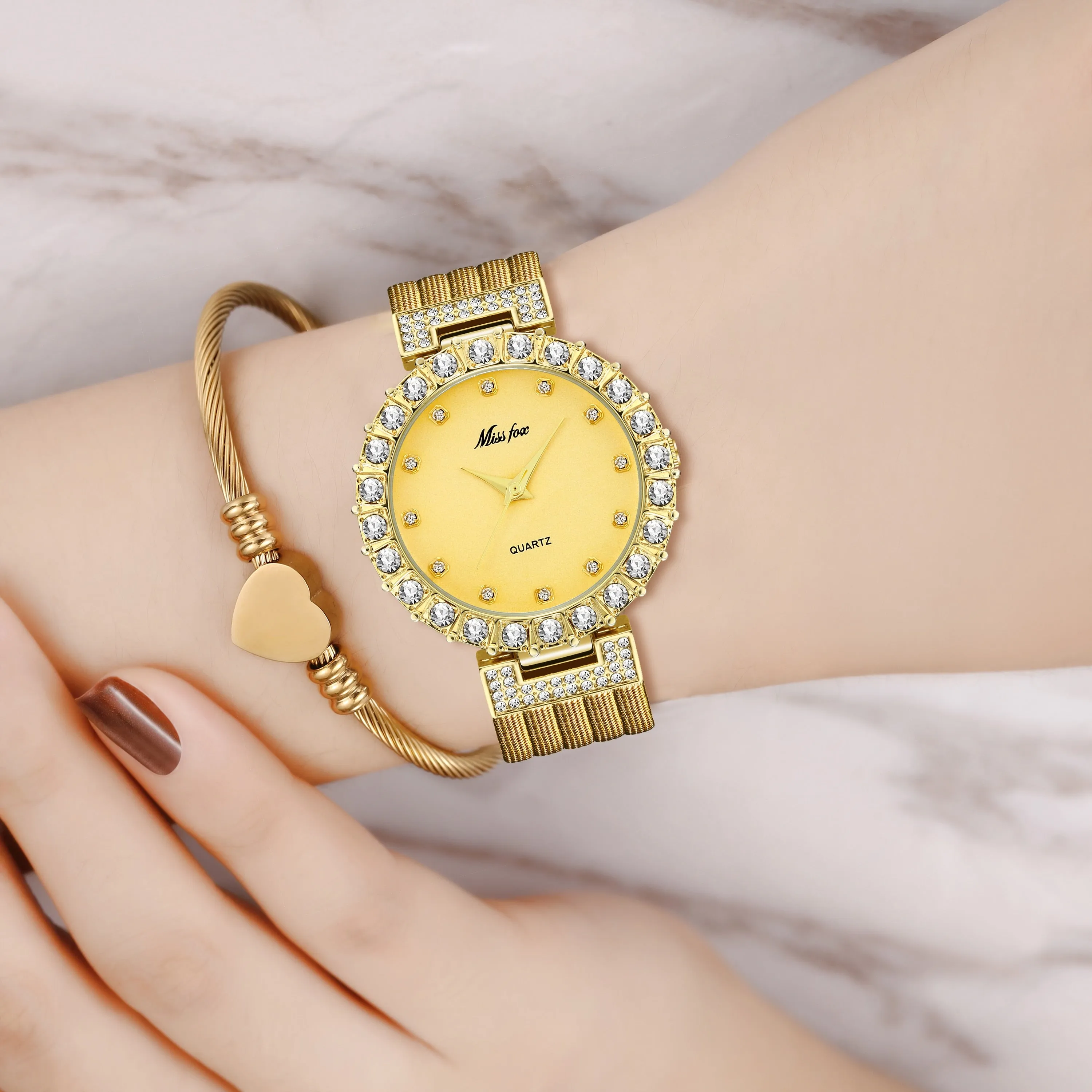 MISS FOX  Luxury watch , get 2 Miss FOX watches only $52.50 promo code K9RMTK8G7B3B