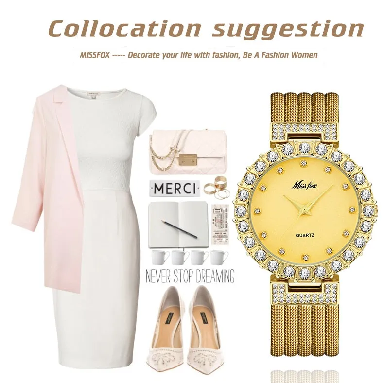 MISS FOX  Luxury watch , get 2 Miss FOX watches only $52.50 promo code K9RMTK8G7B3B