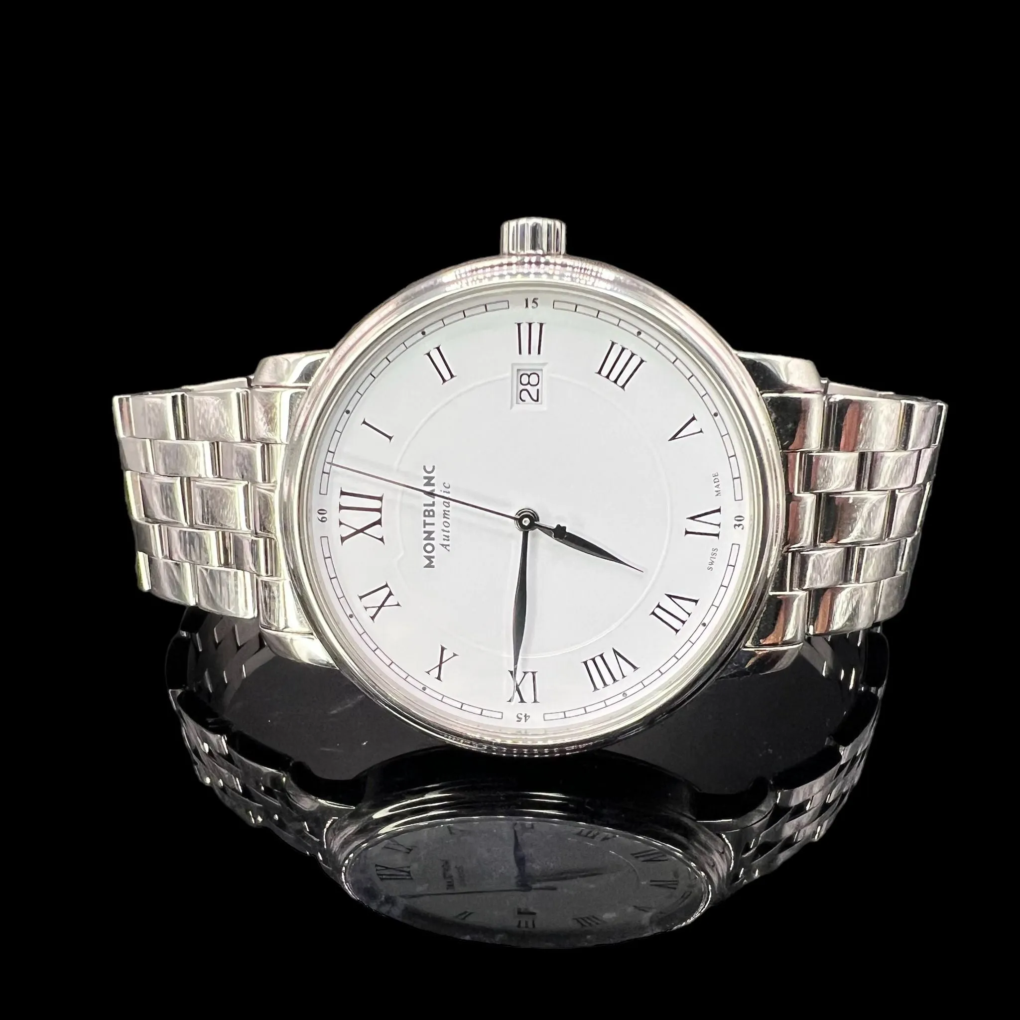 Montblanc Tradition Date steel 40 mm ref 7334 Automatic Watch