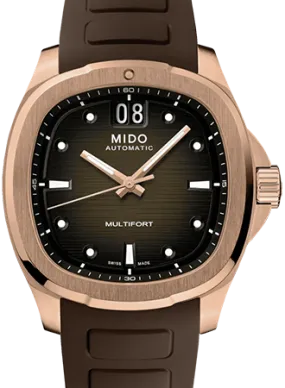 Multifort TV Big Date Rose Gold - Rubber Ref. M049.526.37.291.00