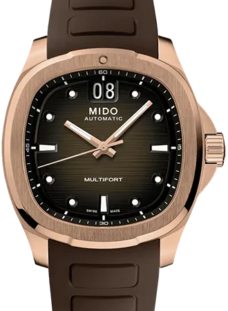 Multifort TV Big Date Rose Gold - Rubber Ref. M049.526.37.291.00