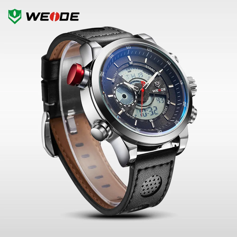 New Arrival WEIDE Men's Casual Wristwatches Military Watches Men Sports Quartz Dual Time Zone Analog Digital Watch Luxury Brand