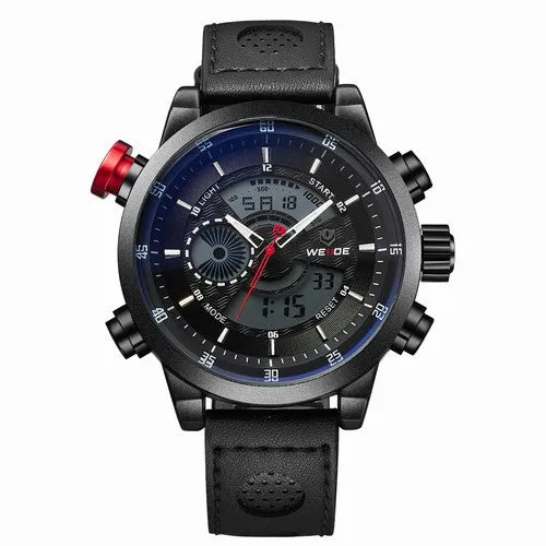 New Arrival WEIDE Men's Casual Wristwatches Military Watches Men Sports Quartz Dual Time Zone Analog Digital Watch Luxury Brand