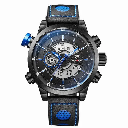 New Arrival WEIDE Men's Casual Wristwatches Military Watches Men Sports Quartz Dual Time Zone Analog Digital Watch Luxury Brand