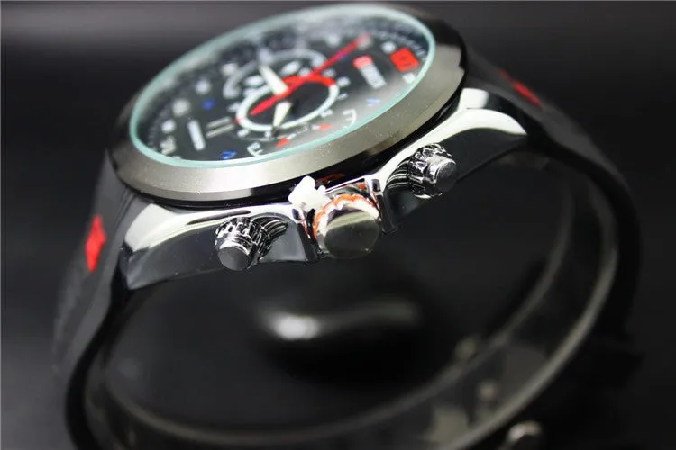 New Famous CURREN Brand Rubber Fashion Quartz Men Casual Watch Calendar Date Work 30M Waterproof Wristwatch