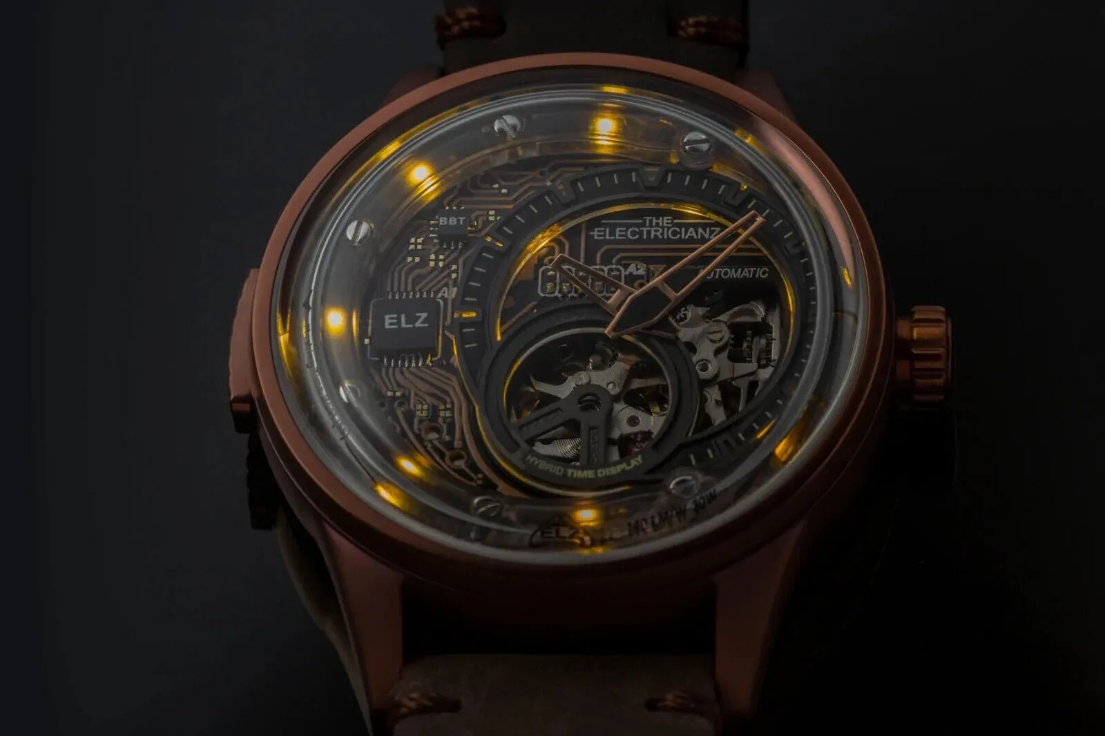New The Electricianz Hybrid Automatic E-CIRCUIT BRONZE Watch