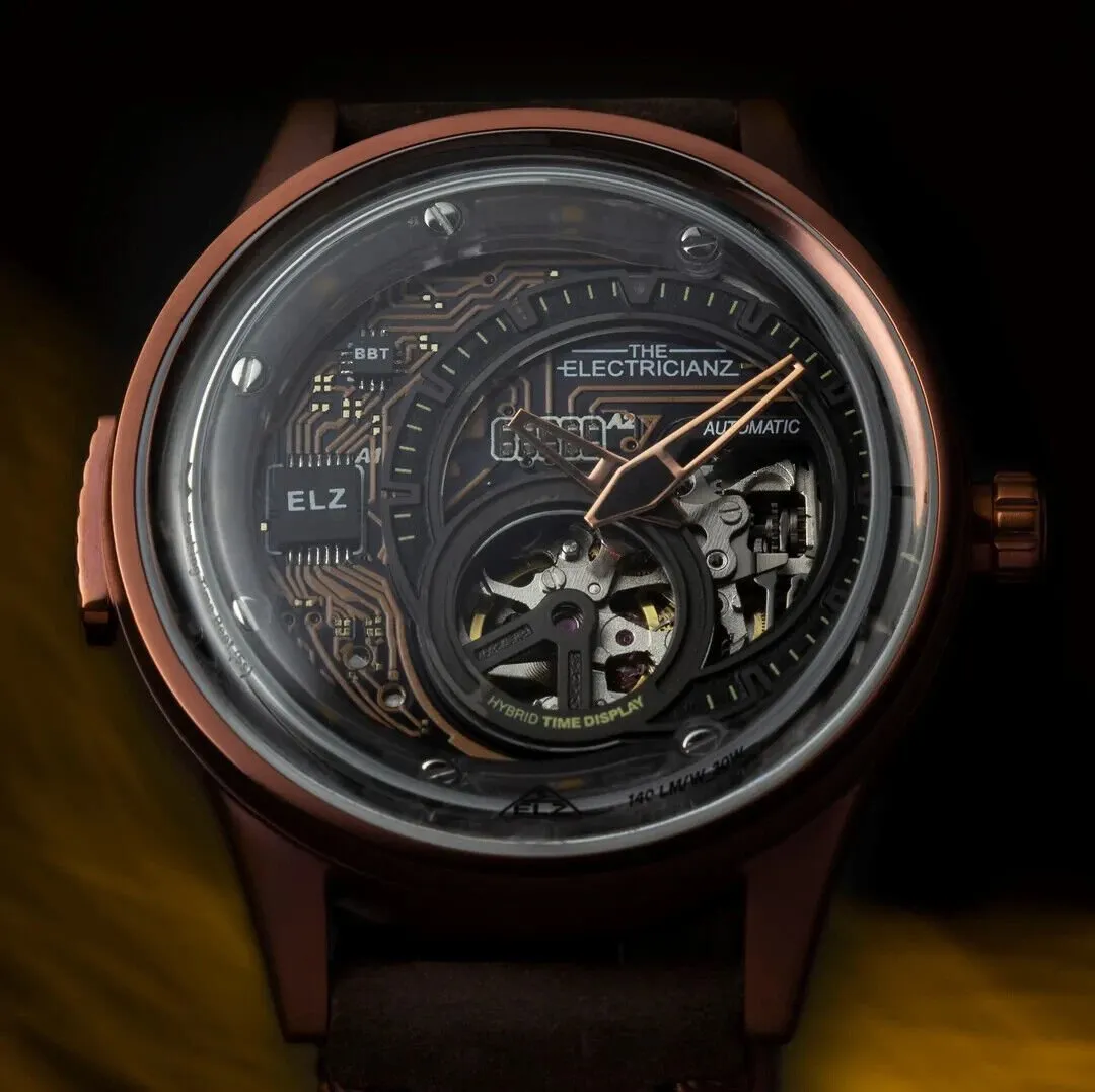 New The Electricianz Hybrid Automatic E-CIRCUIT BRONZE Watch