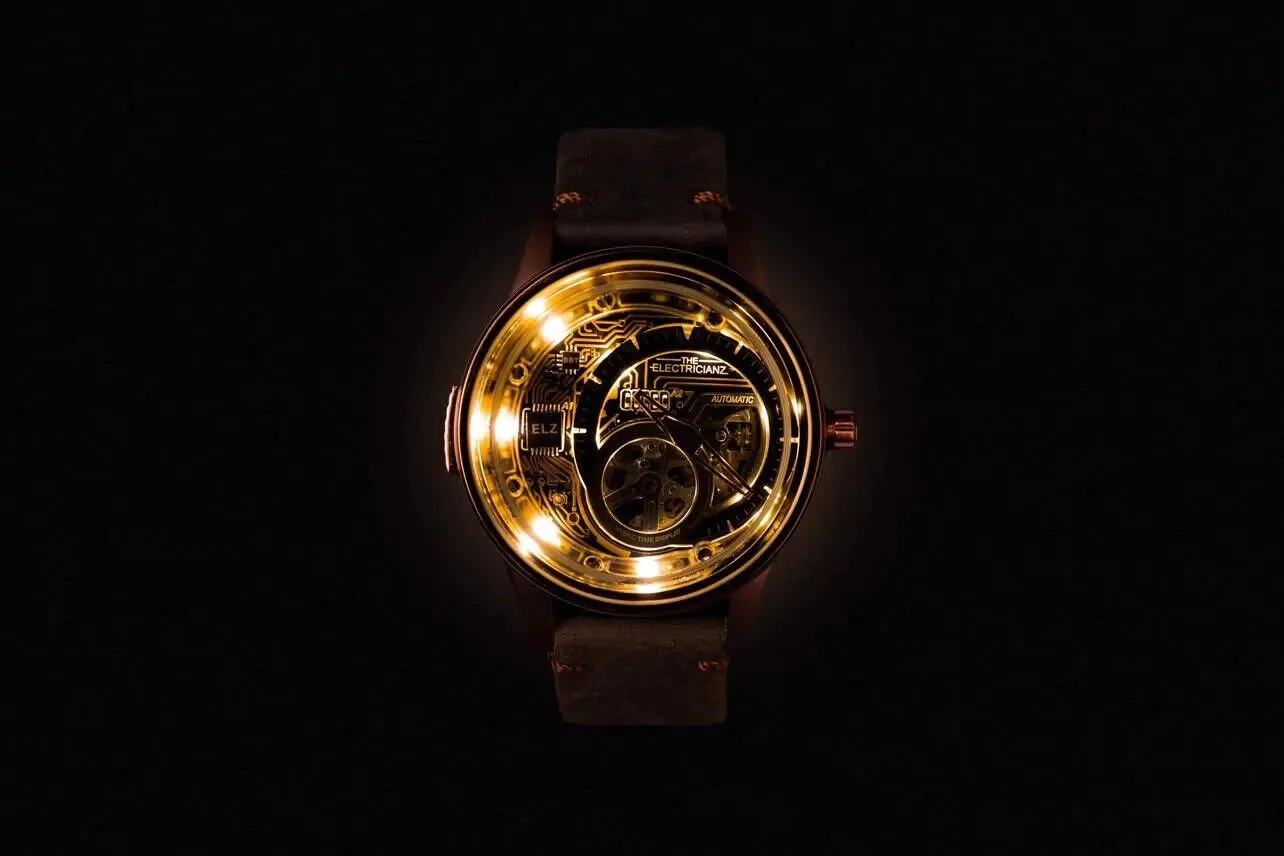New The Electricianz Hybrid Automatic E-CIRCUIT BRONZE Watch