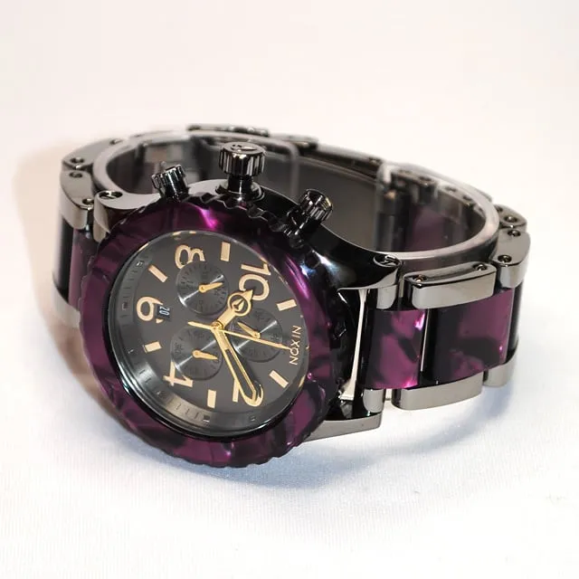 Nixon 42-20 Chronograph Gunmetal Velvet Unisex Watch Women's Watch A037-1345