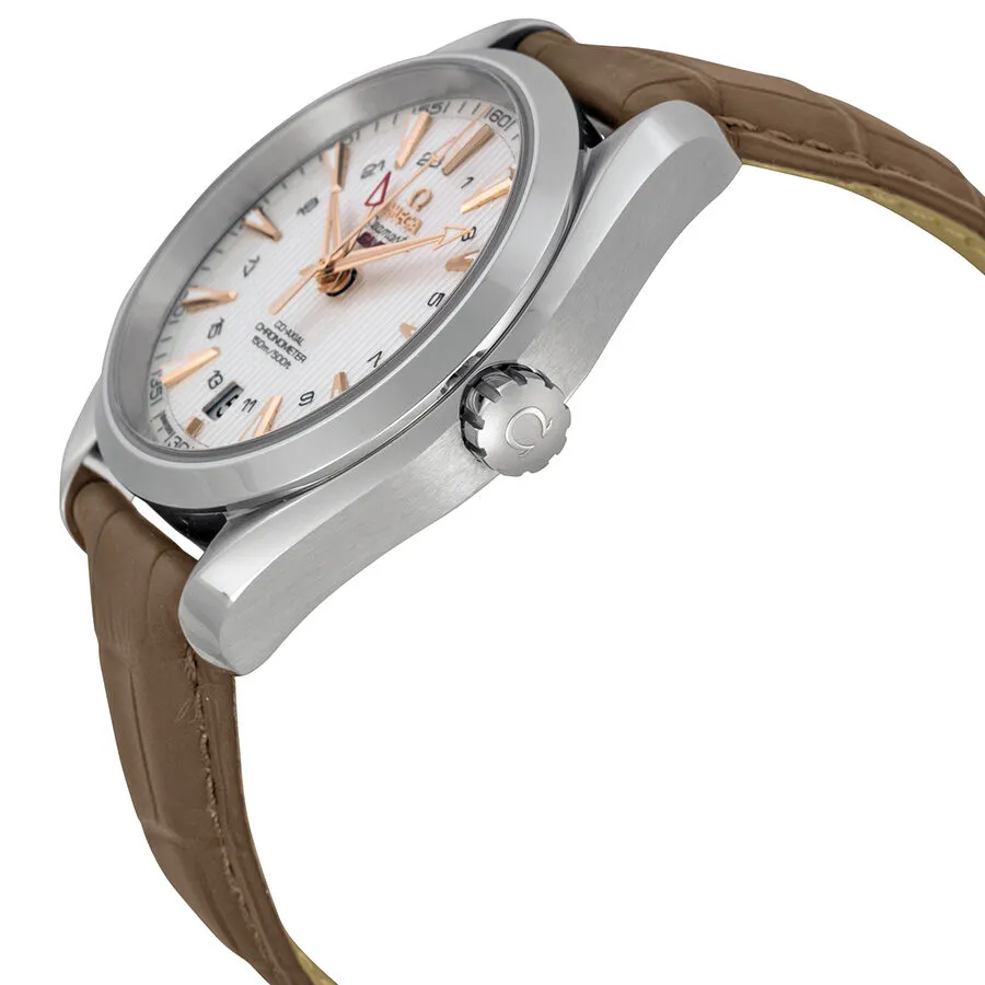 Omega Seamaster Aqua Terra GMT Chronometer Silver Dial Men's Watch 23113432202004 231.13.43.22.02.004