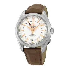 Omega Seamaster Aqua Terra GMT Chronometer Silver Dial Men's Watch 23113432202004 231.13.43.22.02.004