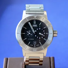 ORIS Big Crown BC3 Regulator Diver's Watch 635-7514 Automatic 27 Jewels Swiss Wristwatch