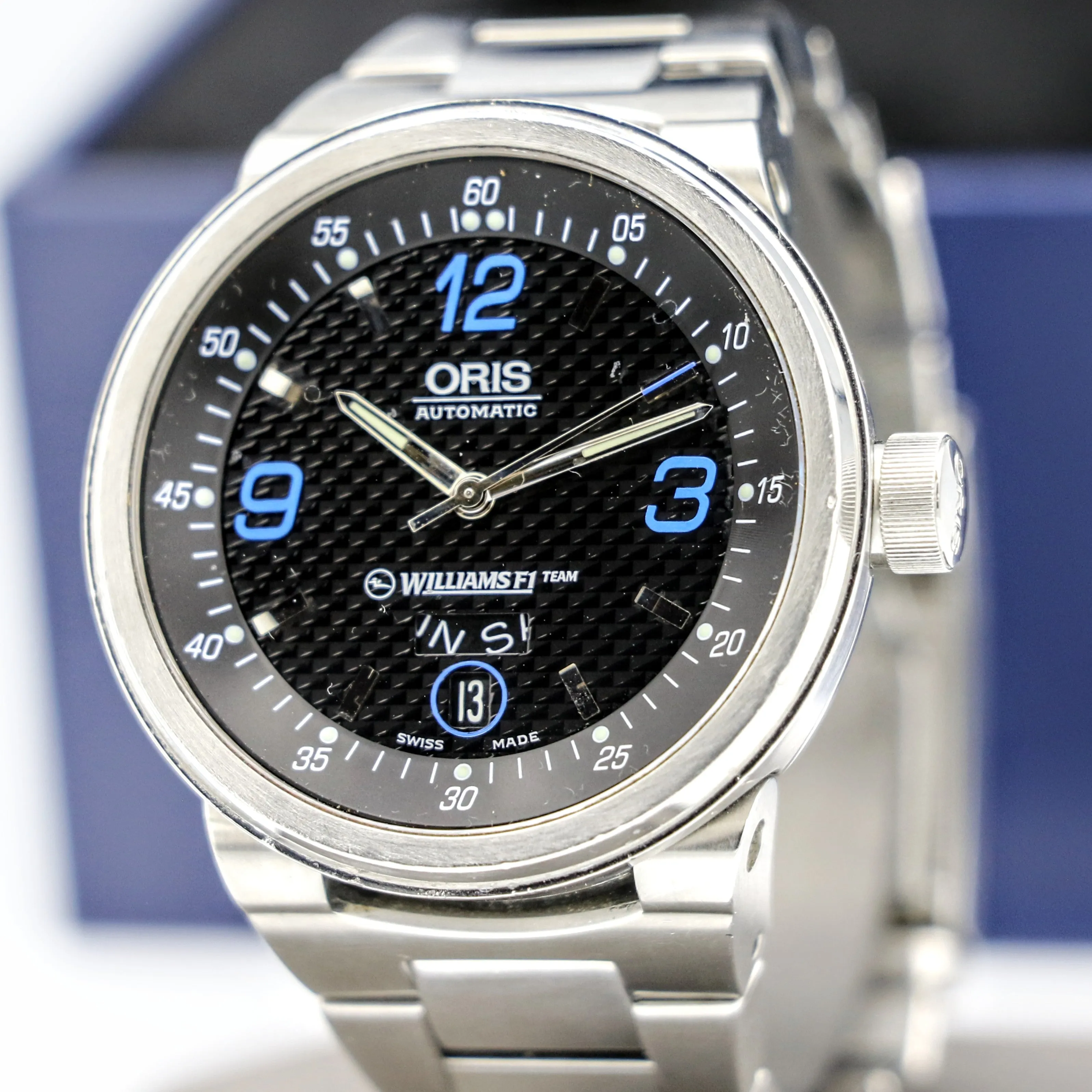 ORIS Williams F1 Team Automatic Day/Date Wristwatch Caliber 635 25 Jewels Watch