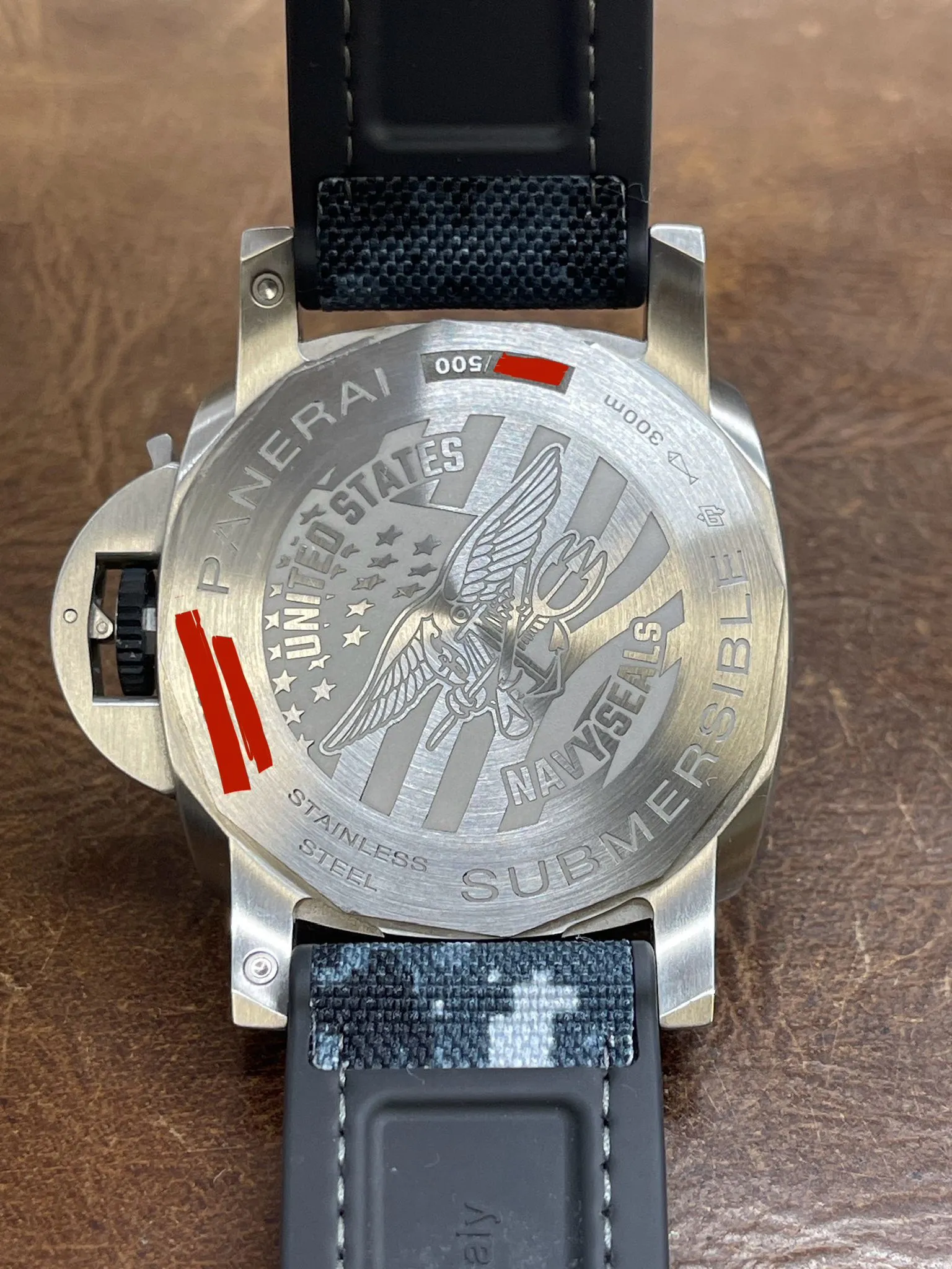Panerai Submersible Navy Seals GMT B&P 2022 PAM01323 Grey Anthracite Dial Automatic Men's Watch