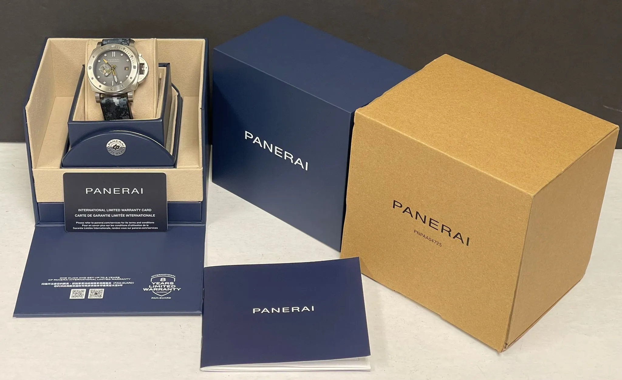 Panerai Submersible Navy Seals GMT B&P 2022 PAM01323 Grey Anthracite Dial Automatic Men's Watch
