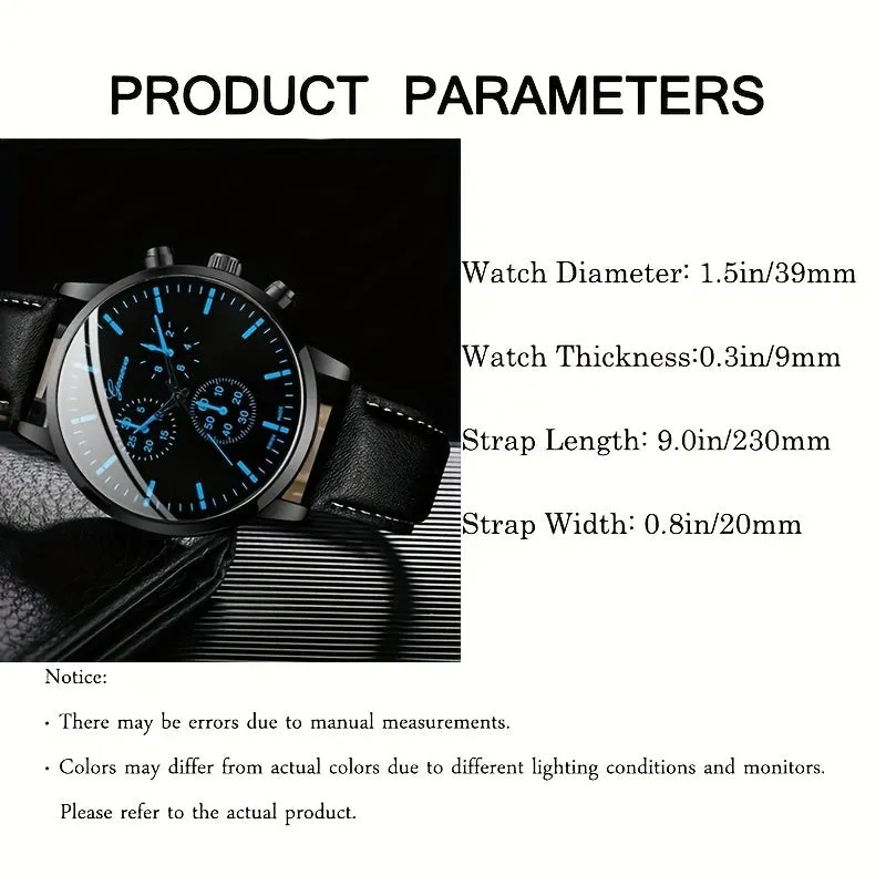Perfect Gift Set 1 Bracelet  1 Mens Quartz Watch