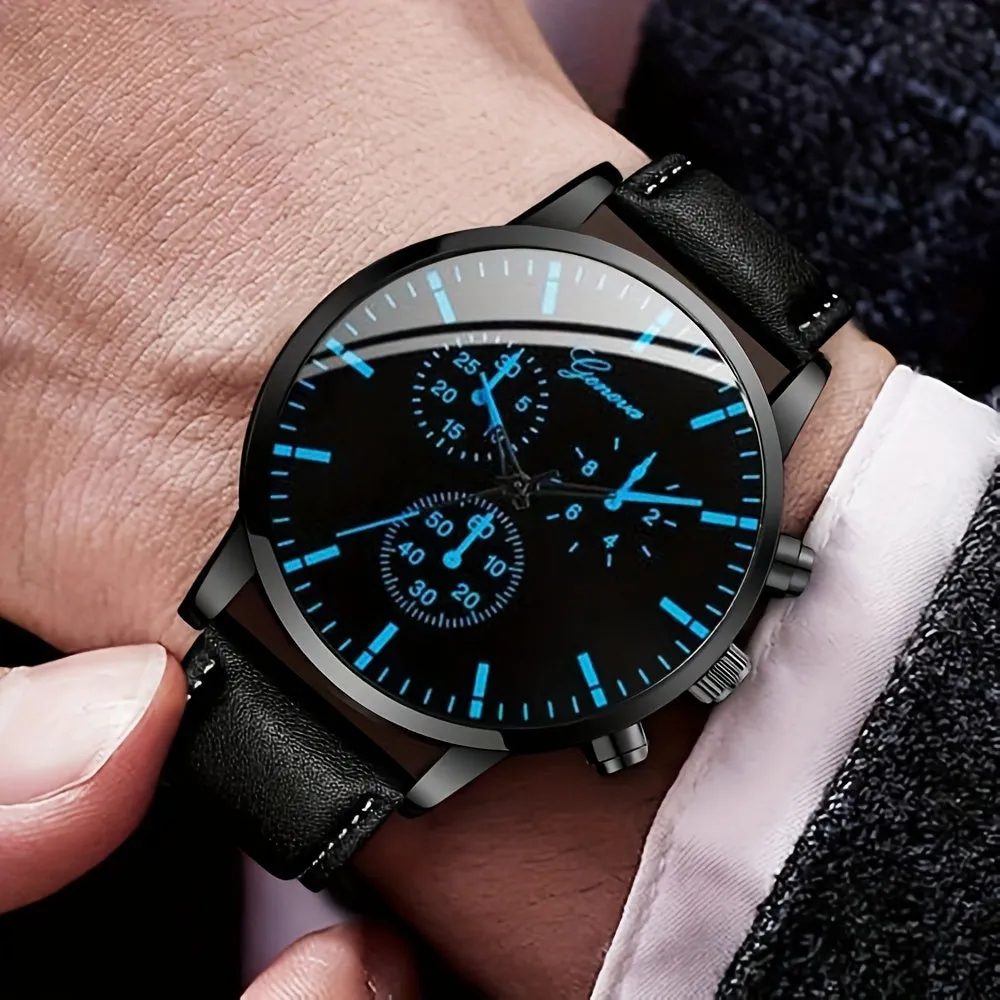 Perfect Gift Set 1 Bracelet  1 Mens Quartz Watch