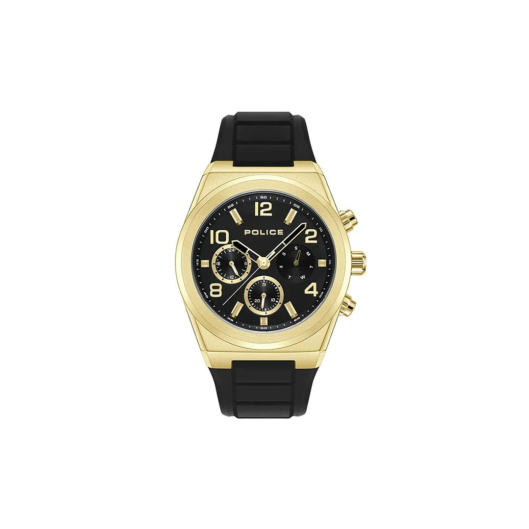 Police Salkantay Gold Rubber Watch PEWJQ2226702