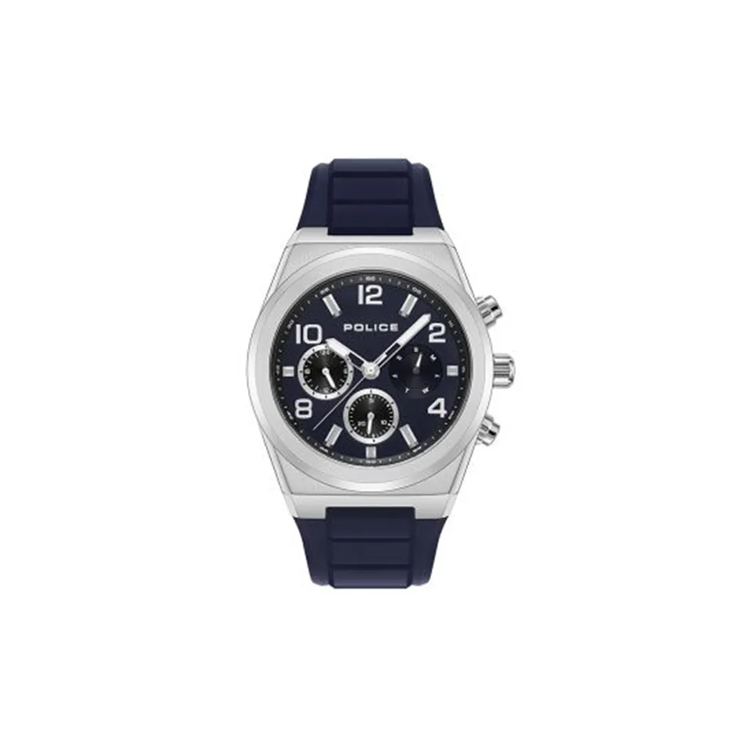 Police Salkantay Stainless Steel Rubber Watch PEWJQ2226701