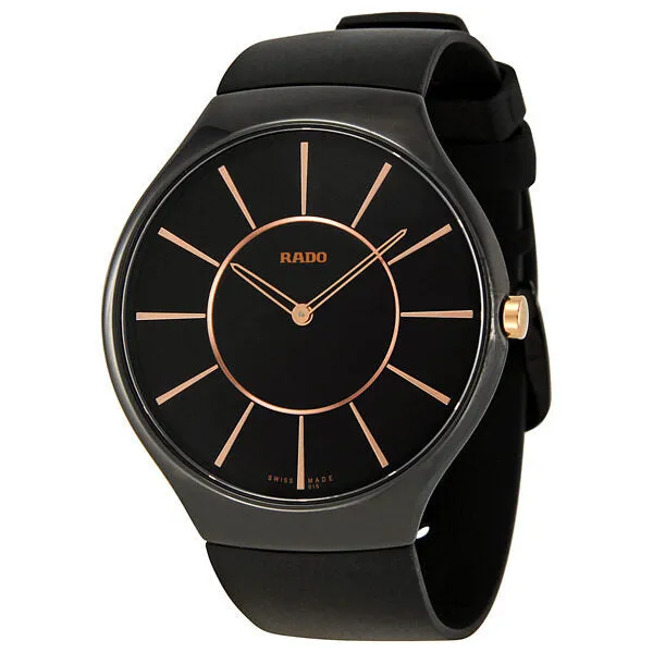 Rado True Thinline Black Ceramic Unisex Watch R27741159