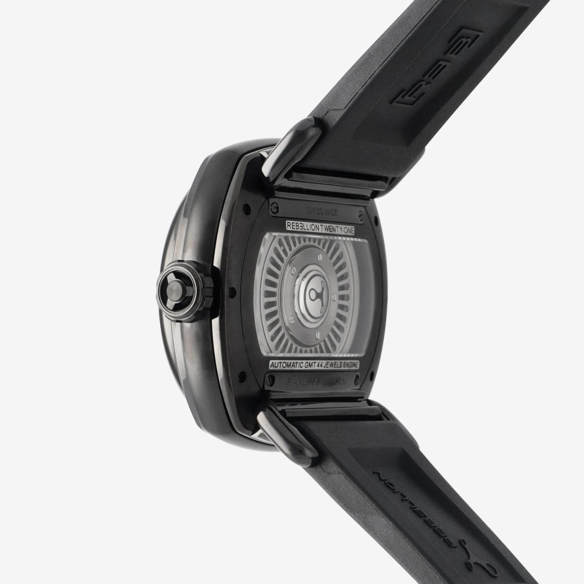 Rebellion Twenty-One Stainless Steel Automatic Men's Watch RB.21.GMT.SB.T07
