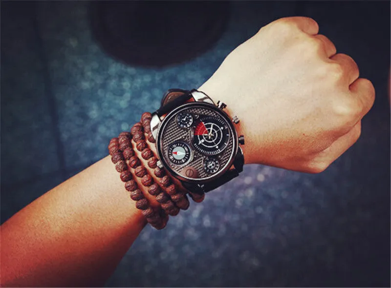 Relogio Masculinos Military Watches Men Sports New Luxury Brand Watch Clock Leather Casual Watches Men Watch Montre