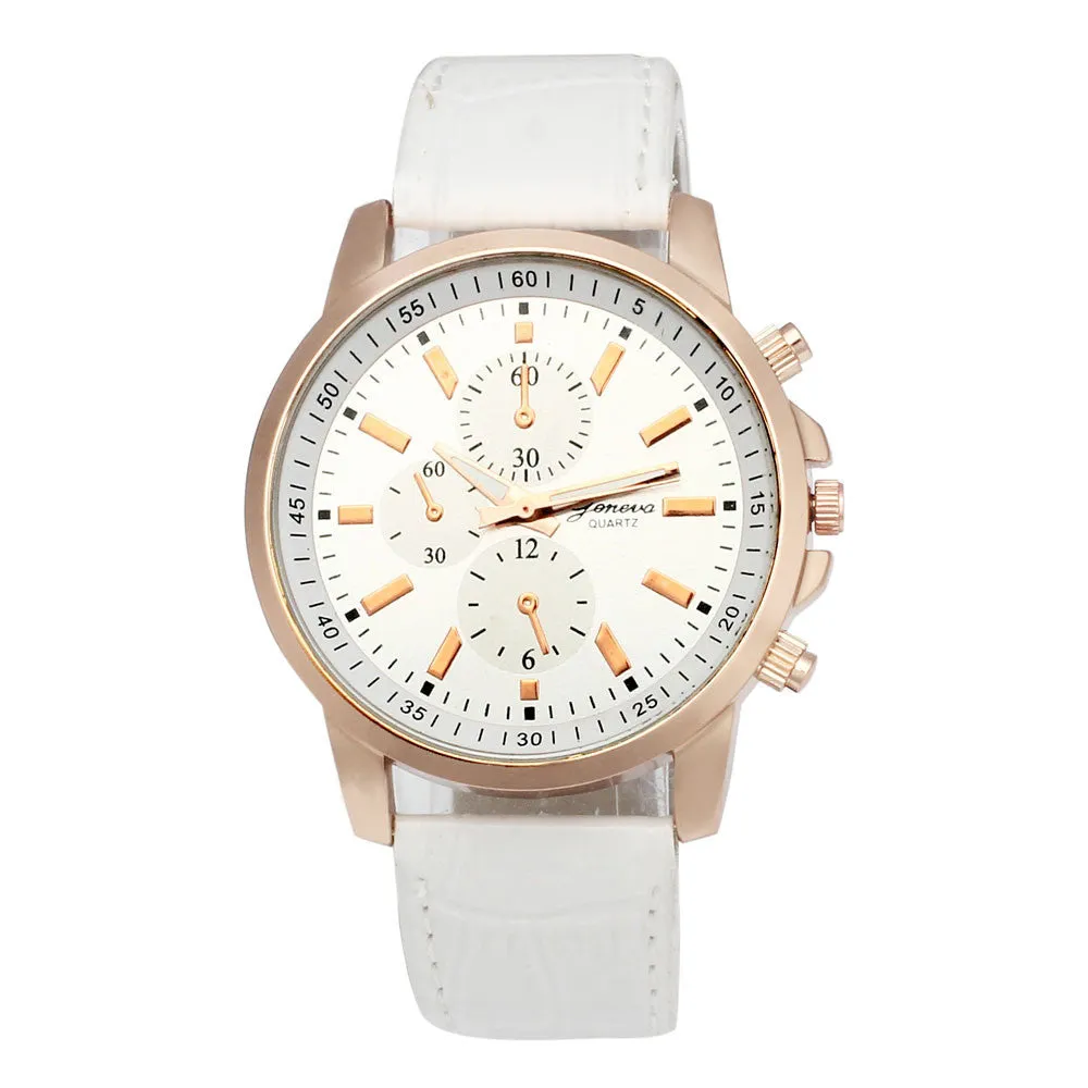 Relojes Mujer 2018 Casual Geneva Quartz Watches Women Lady Watch Leather Analog Dial Quartz Sport Wrist Watch Relogio Masculino