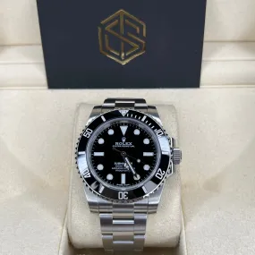 Rolex 114060 Submariner No Date 40mm 2018 Full Set Watch