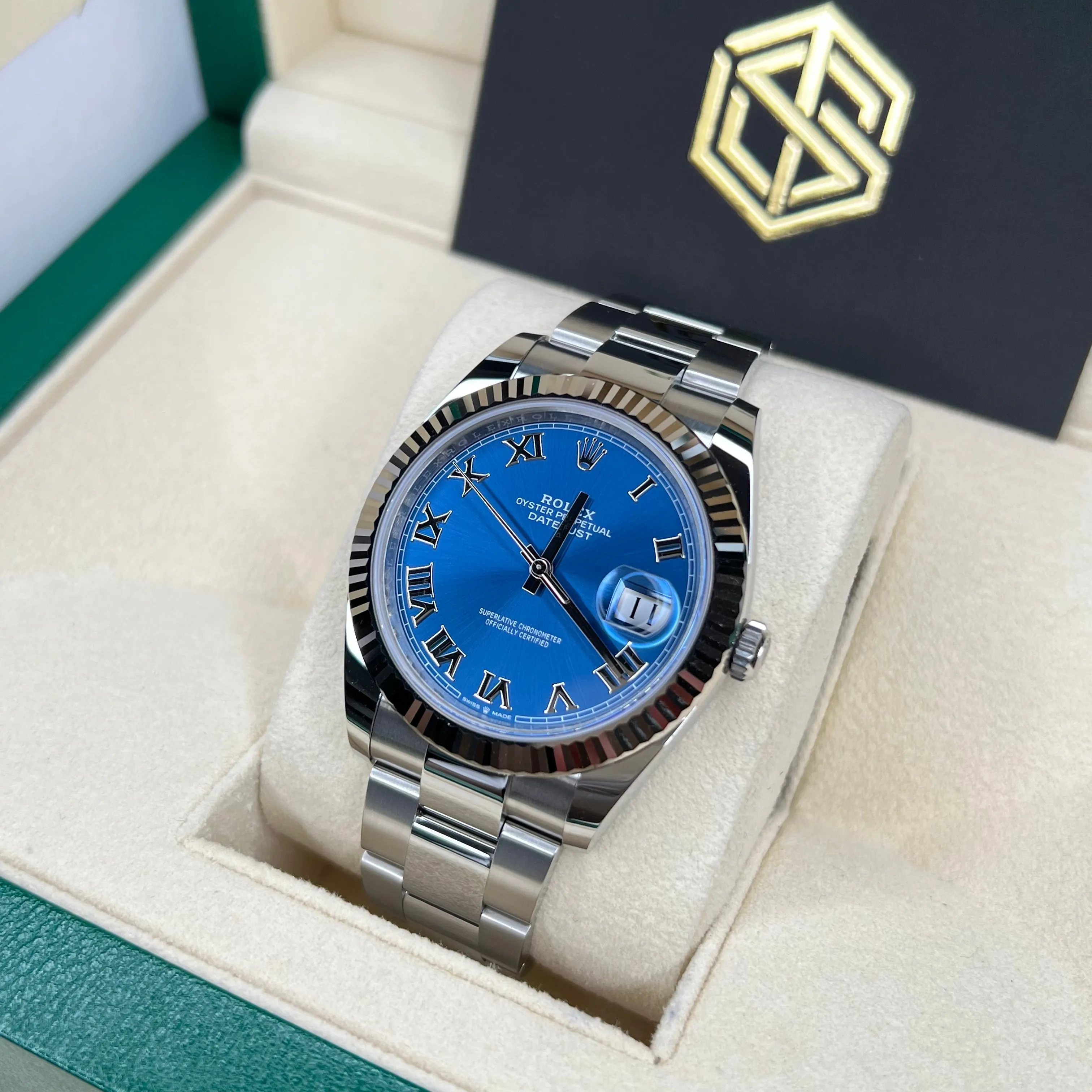 Rolex 126334 Datejust 41 Blue Azzurro Oyster Bracelet 2023 Watch