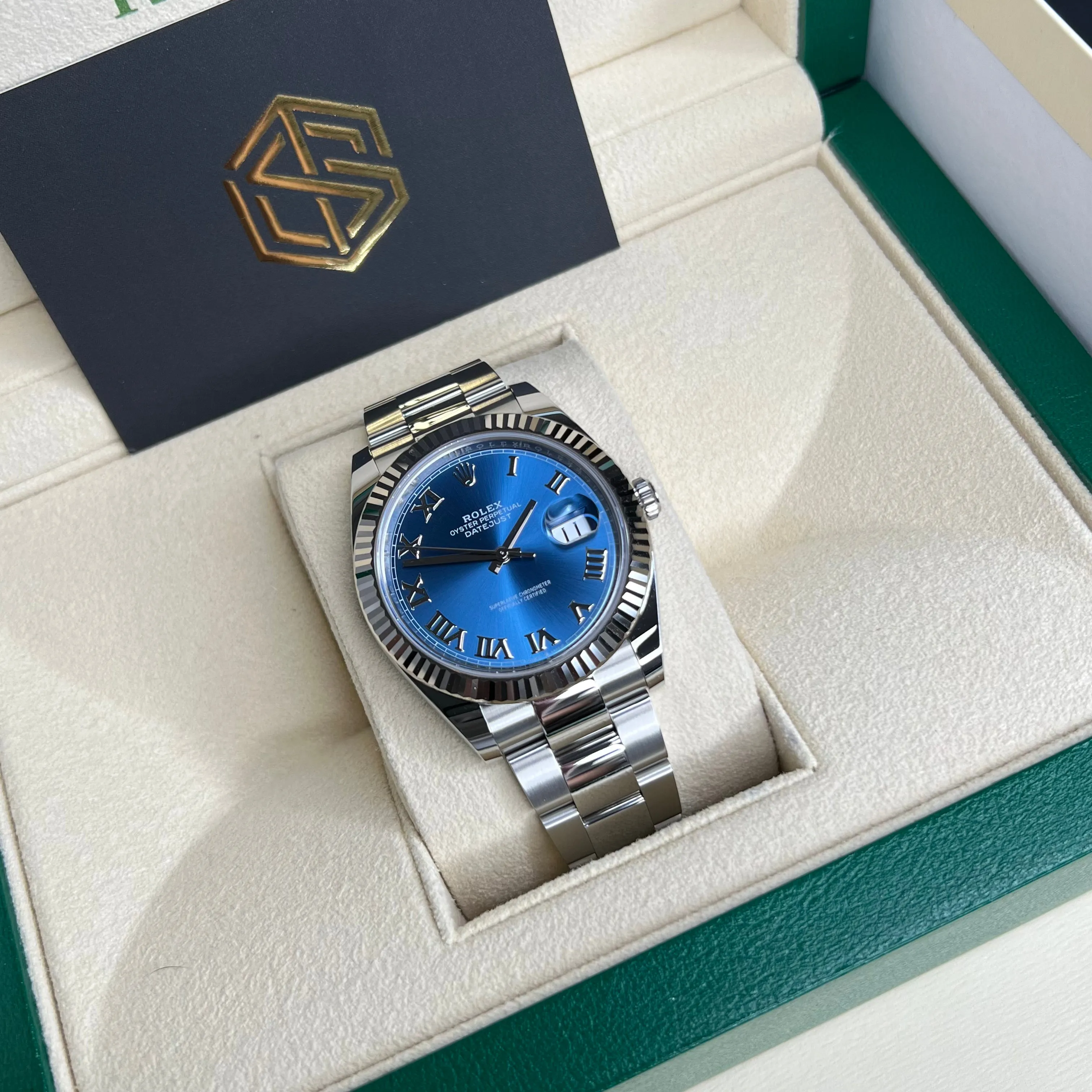Rolex 126334 Datejust 41 Blue Azzurro Oyster Bracelet 2023 Watch