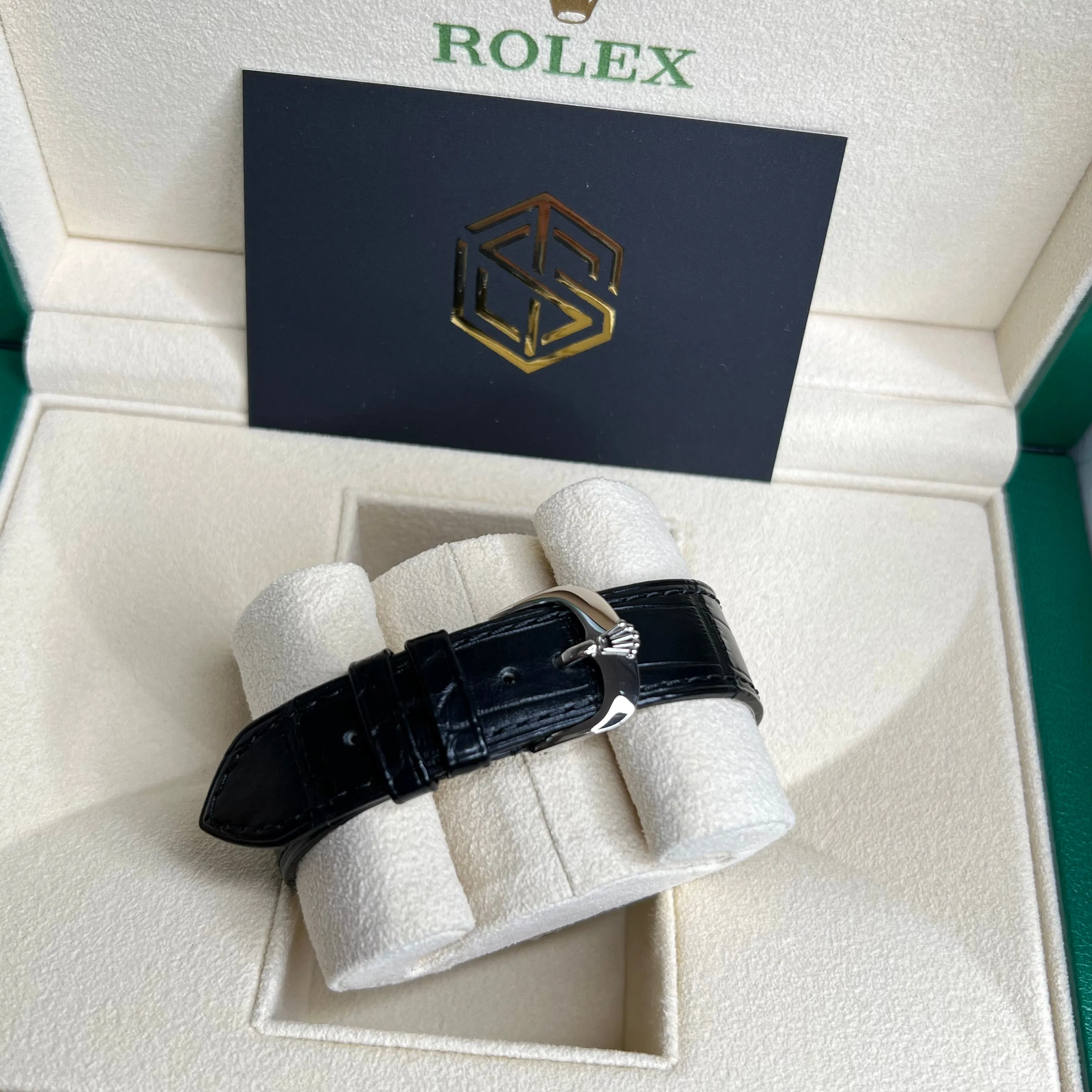 Rolex 50529 Cellini Dual Time 18K White Gold 2022 Full Set Watch