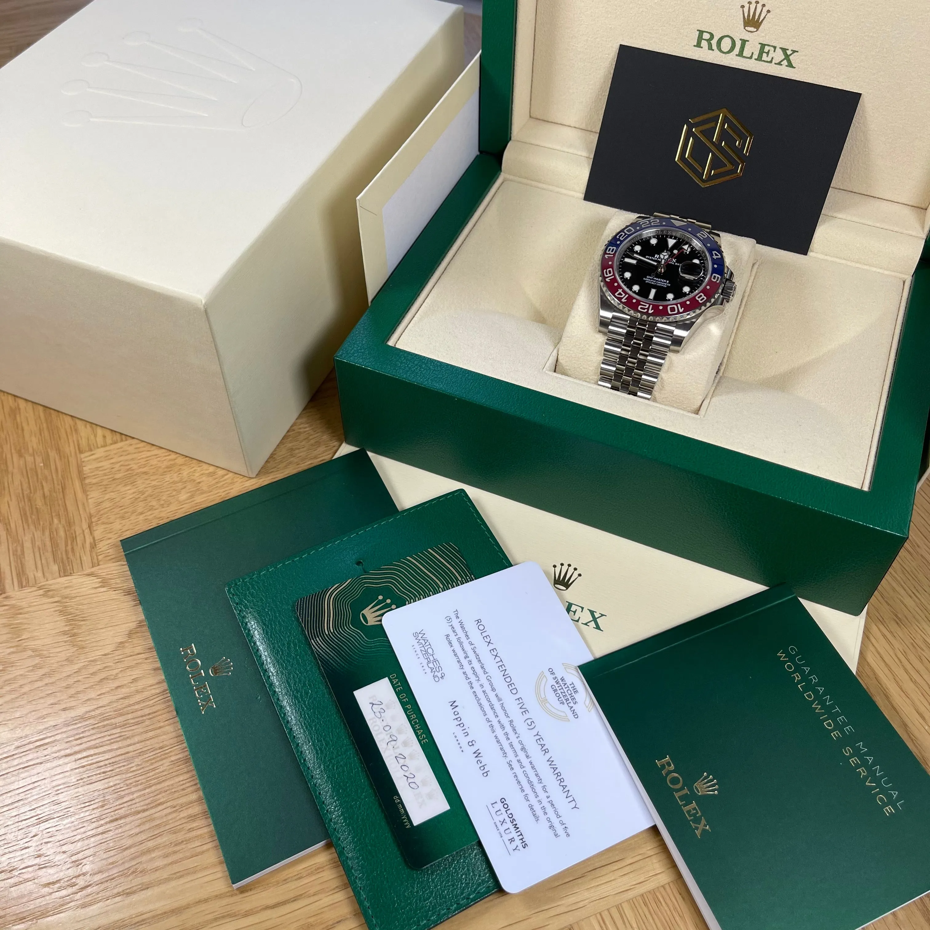 Rolex GMT-Master II 126710BLRO 'Pepsi' 2020 Excellent Condition Full Set Watch
