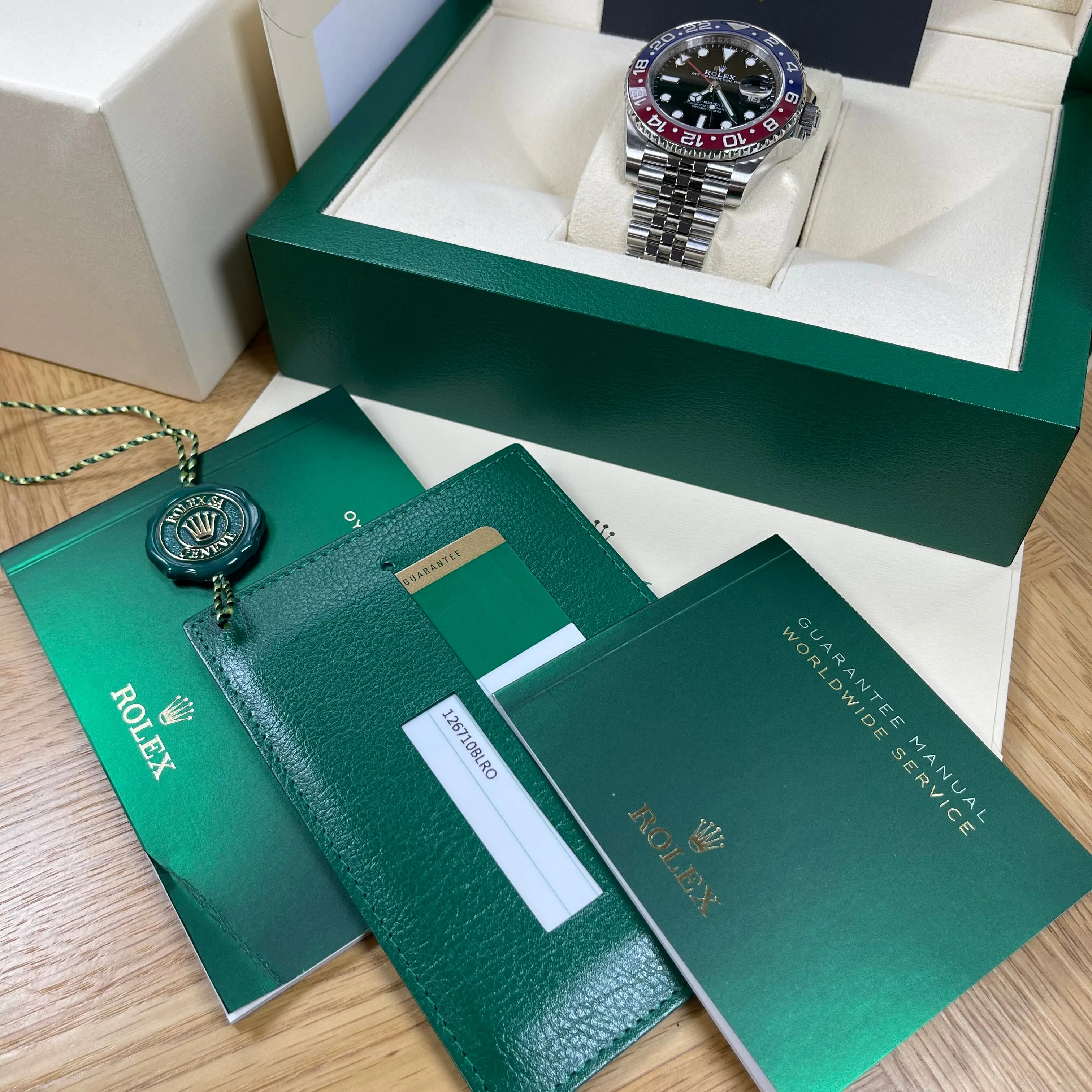 Rolex GMT-Master II 126710BLRO 'Pepsi' Mint Condition 2019 Full Set Watch