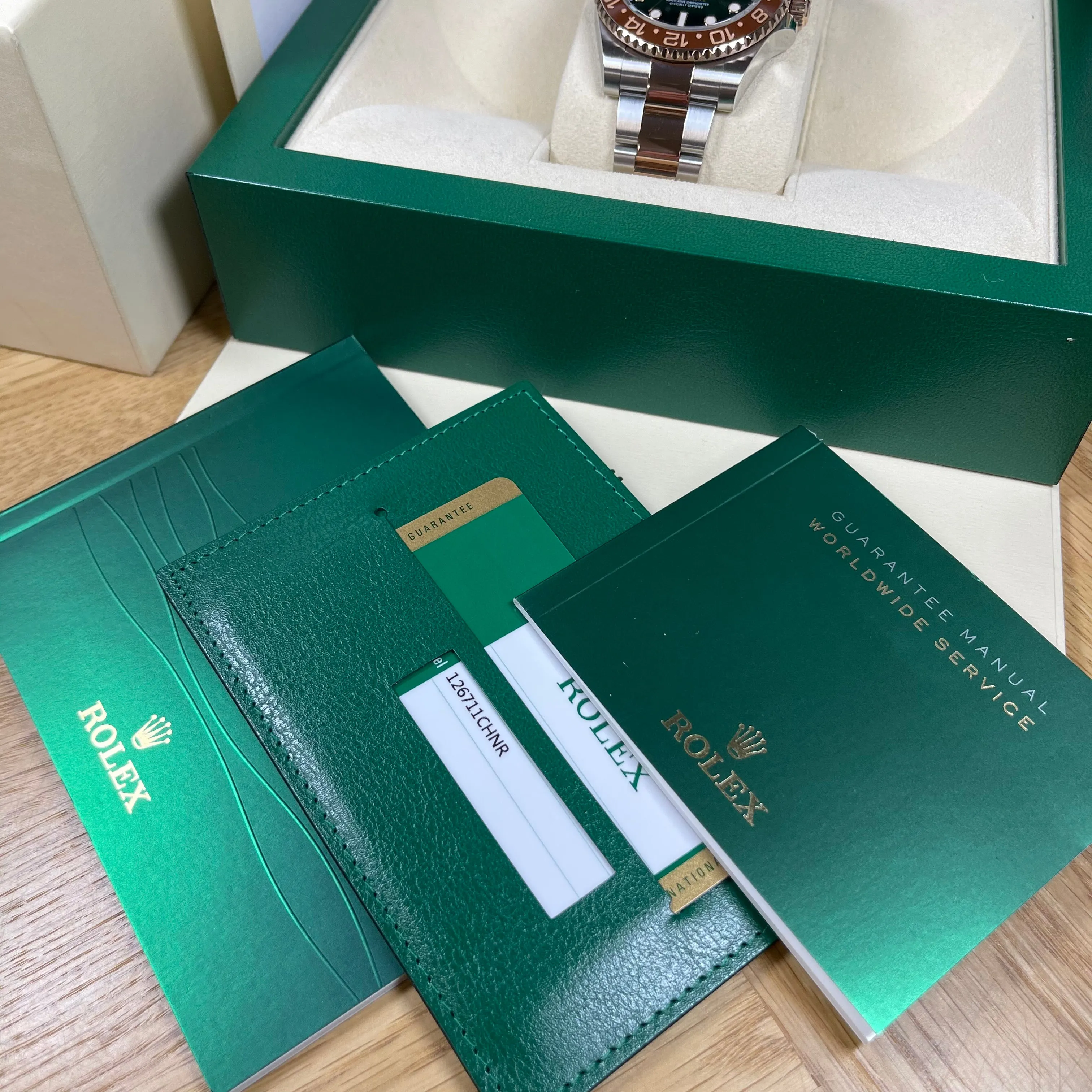 Rolex GMT-Master II 126711CHNR Root Beer 2019 Excellent Condition Watch