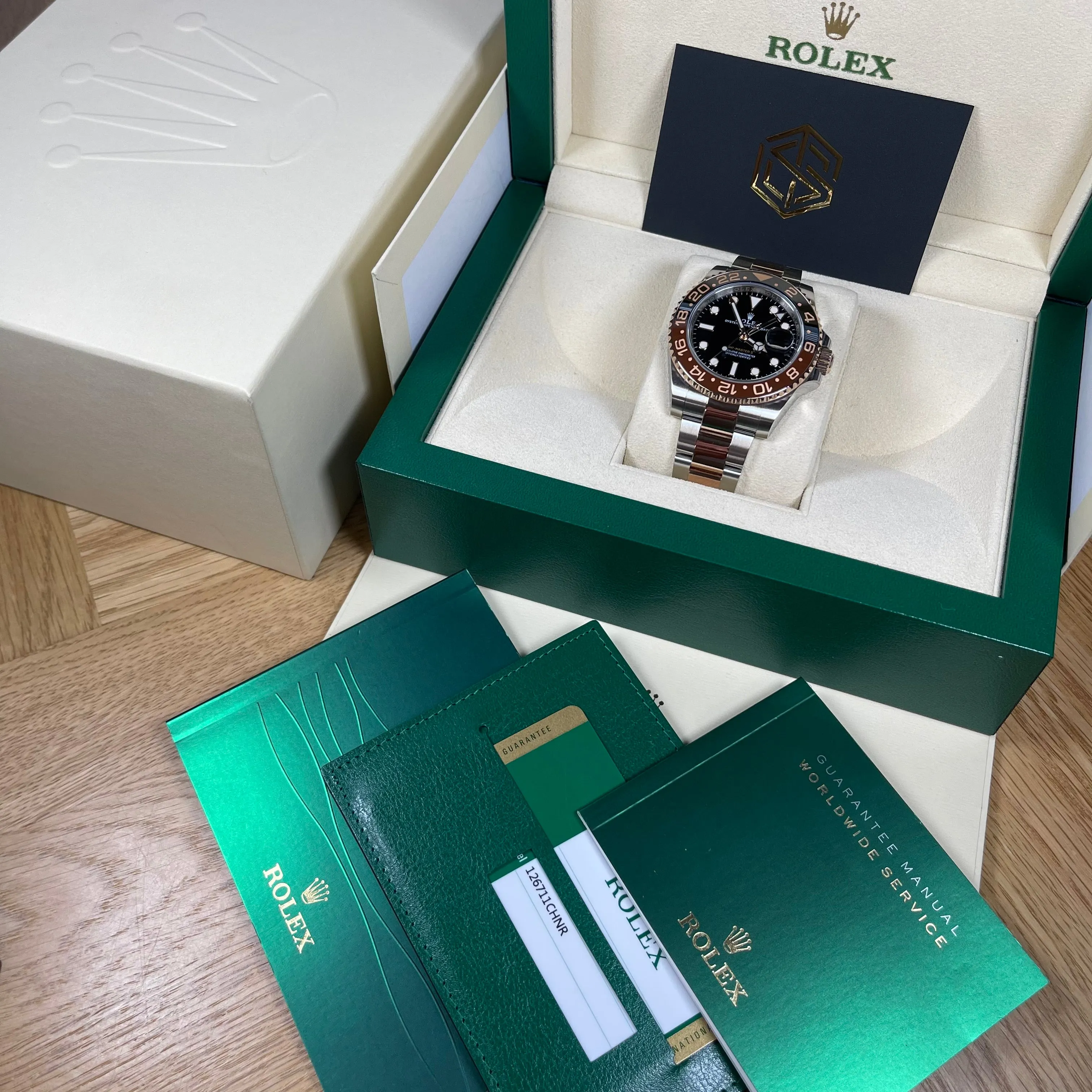 Rolex GMT-Master II 126711CHNR Root Beer 2019 Excellent Condition Watch