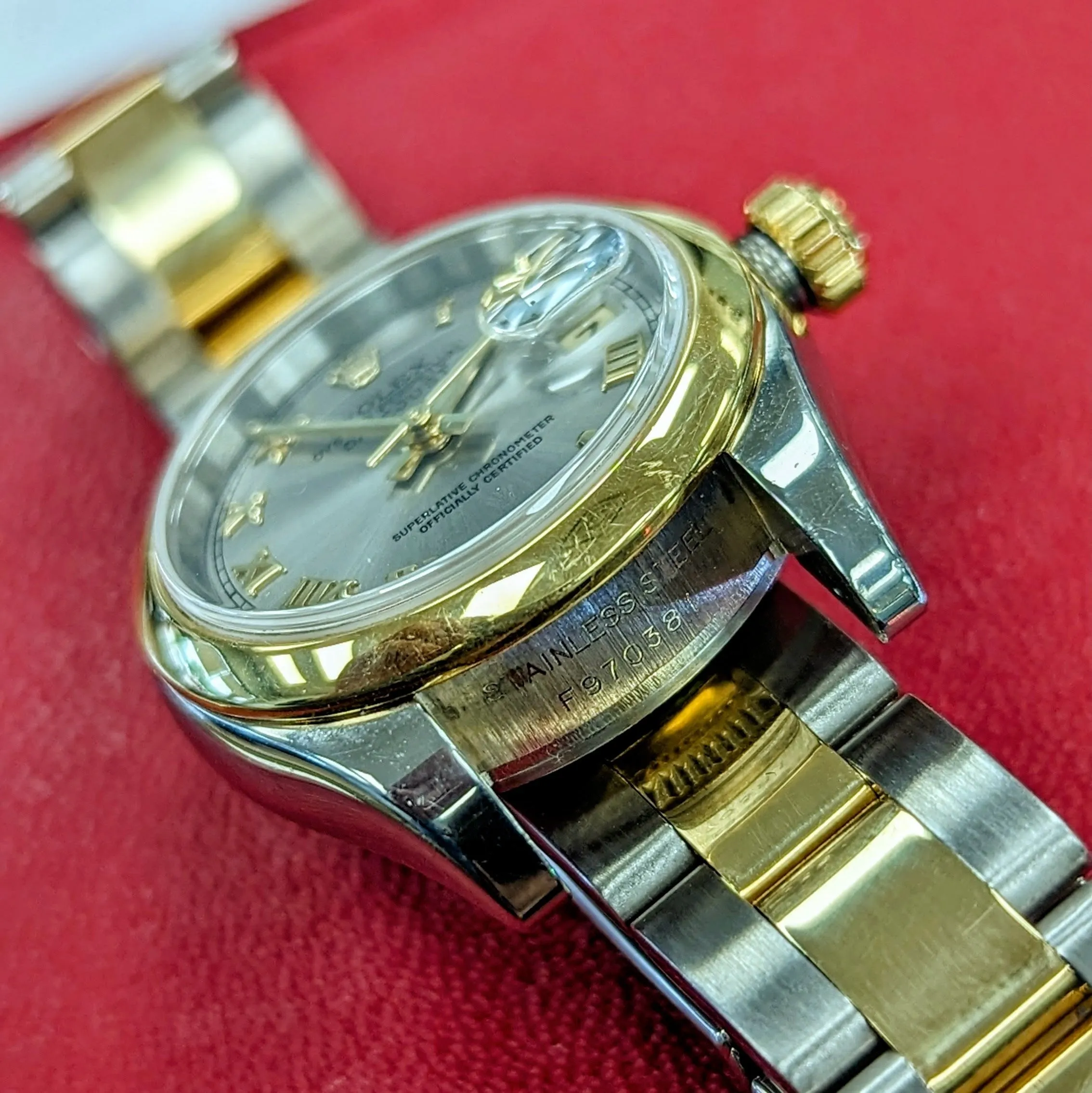 ROLEX Oyster Perpetual Datejust Watch Ref. 179163 Ladies 26mm Two-Tone Wristwatch