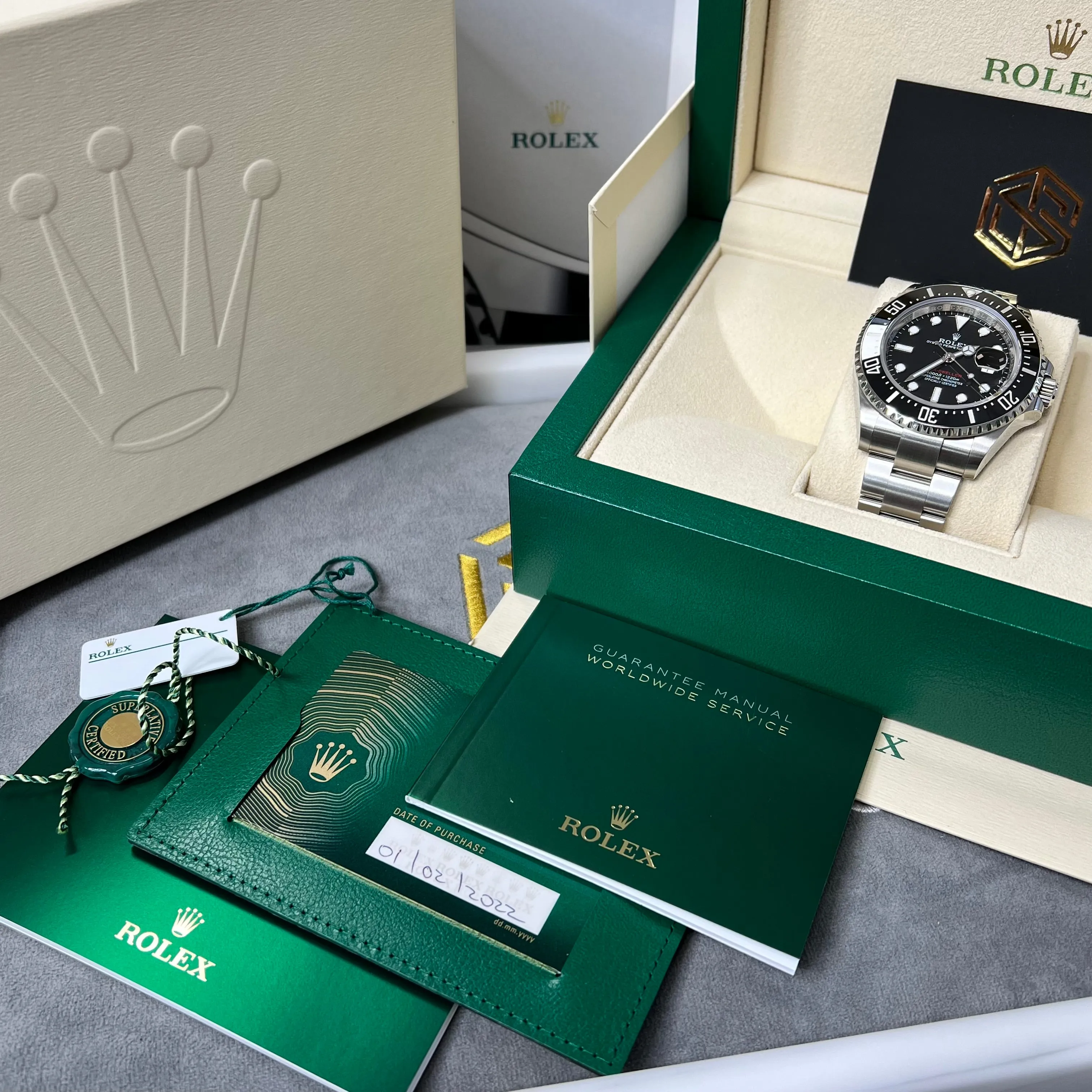 Rolex Sea-Dweller 126600 50th Anniversary Red Writing 2022 Unworn Full Set Watch