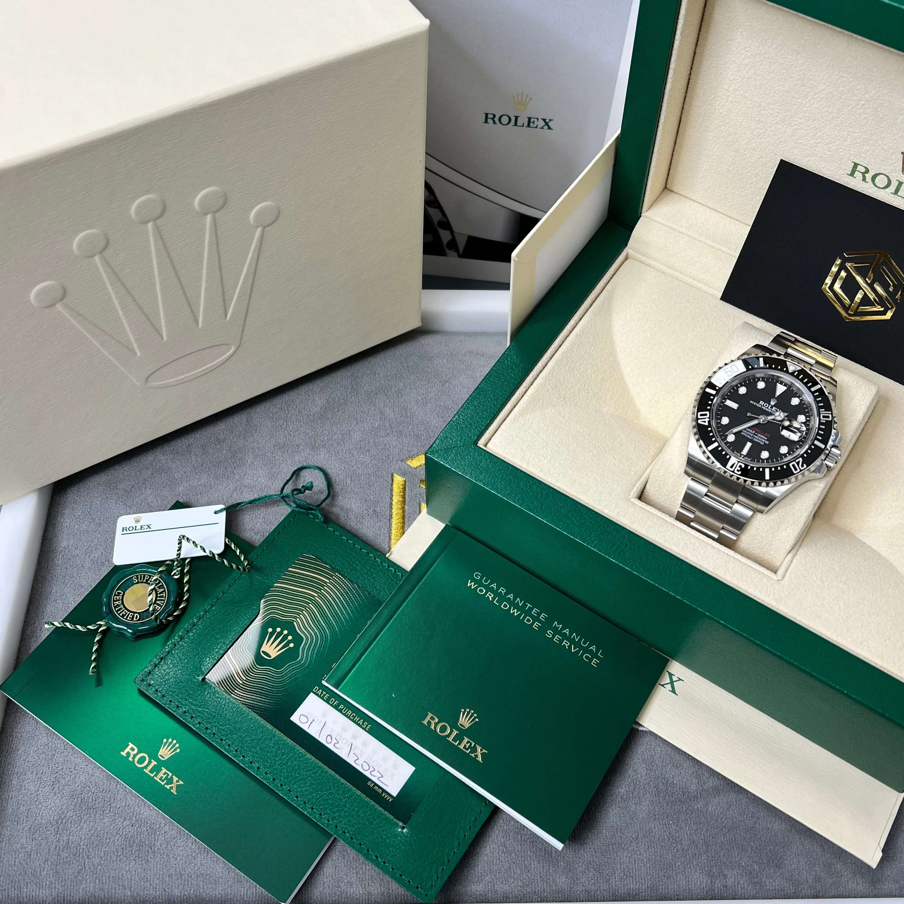Rolex Sea-Dweller 126600 50th Anniversary Red Writing 2022 Unworn Full Set Watch