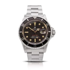 Rolex Vintage Steel 40mm Red Submariner Date Watch 1972 Ref: 1680