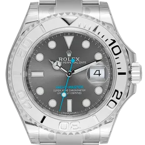 Rolex Yacht-Master 40 Steel and Platinum Dark Rhodium Dial 116622