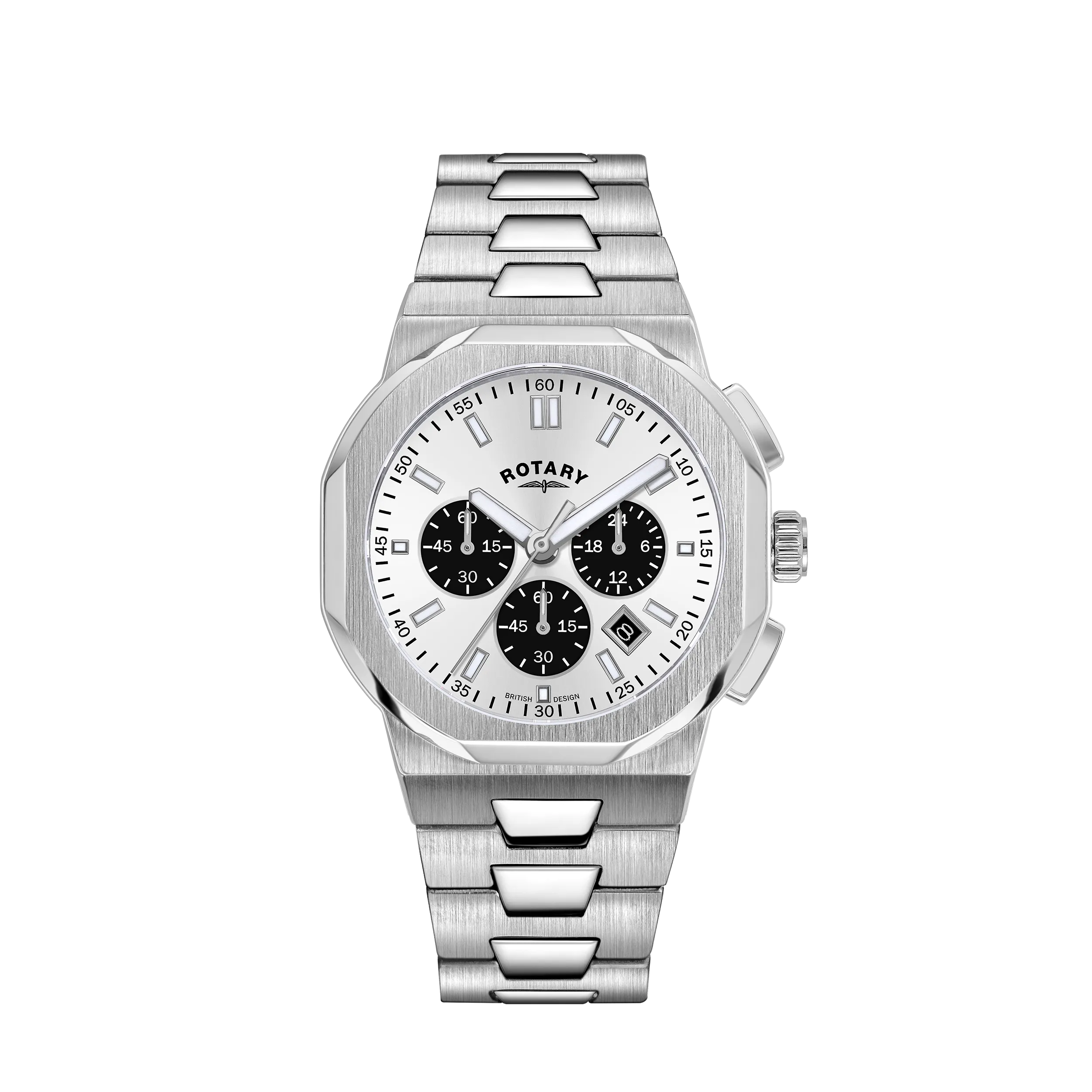 Rotary 41mm Regent Chronograph Stainless Steel Quartz Watch